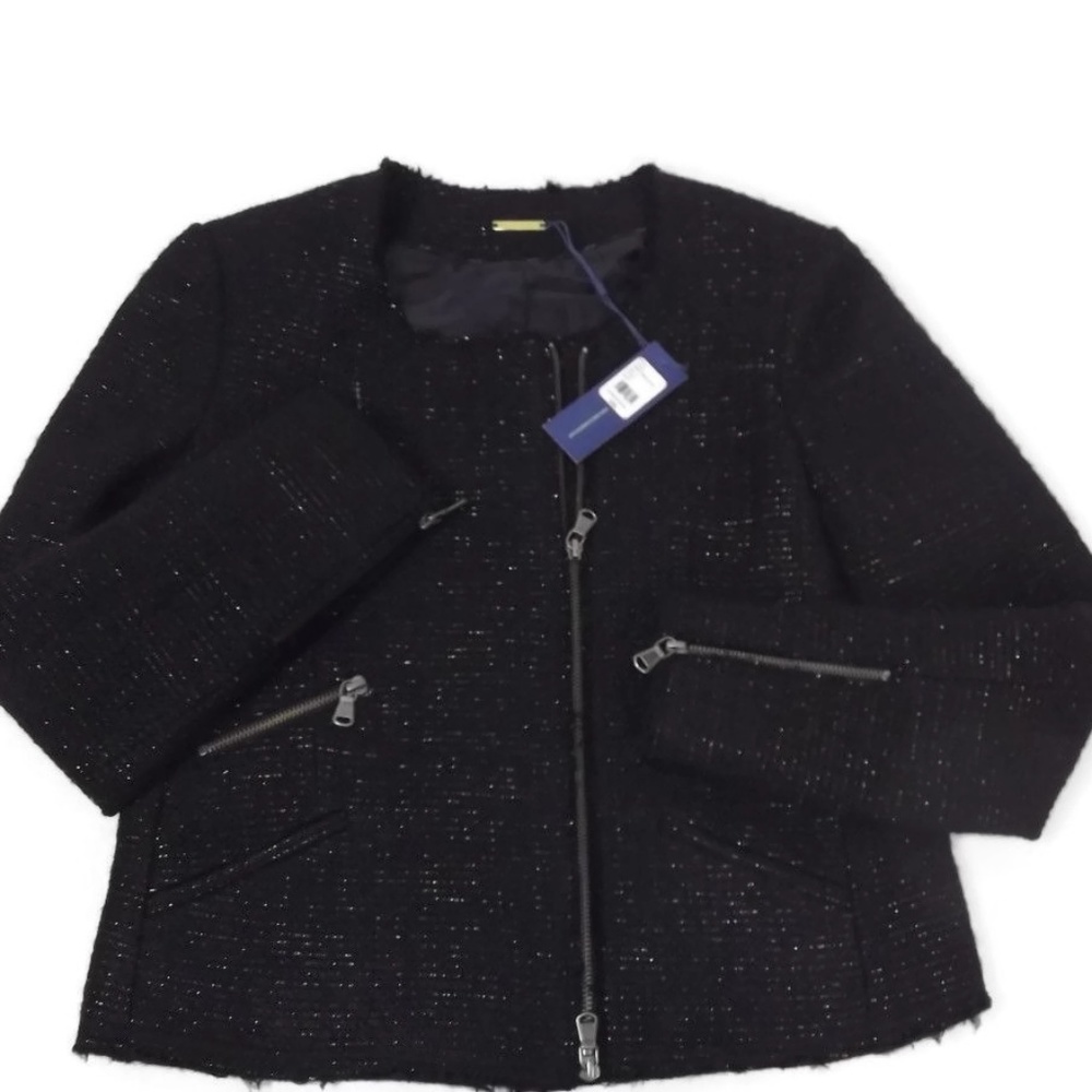 REBECCA MINKOFF Couture Tweed Jacket Size 6 $428